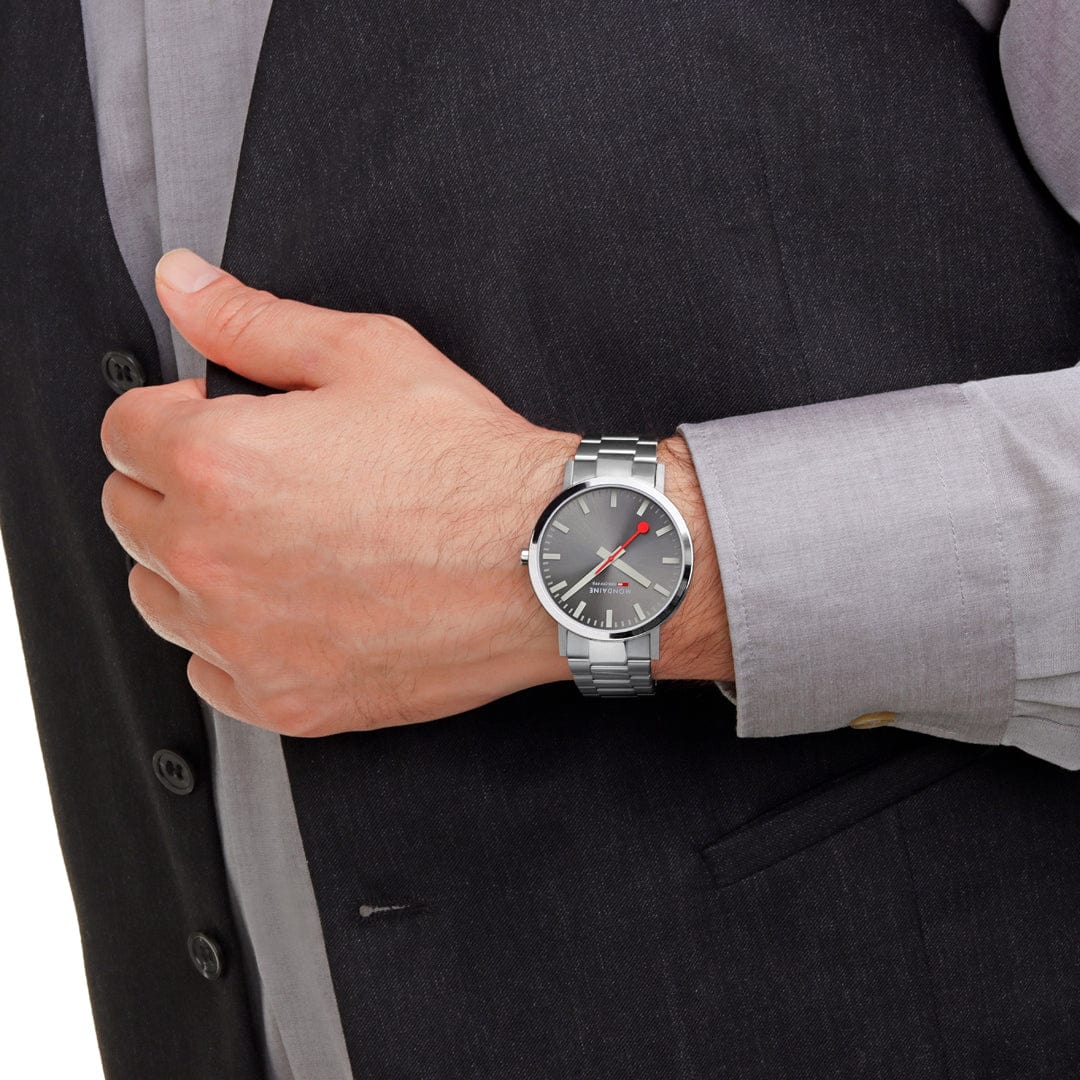 Classic, Brushed Steel, 40 mm, Stainless Steel Watch - Image 2