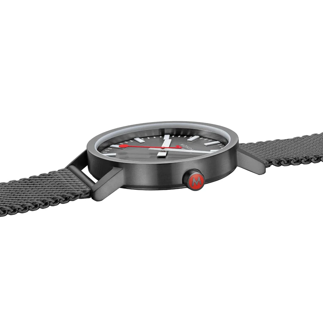 Classic, Brushed Steel, 40 mm, Anthracite Stainless Steel Watch - Image 4