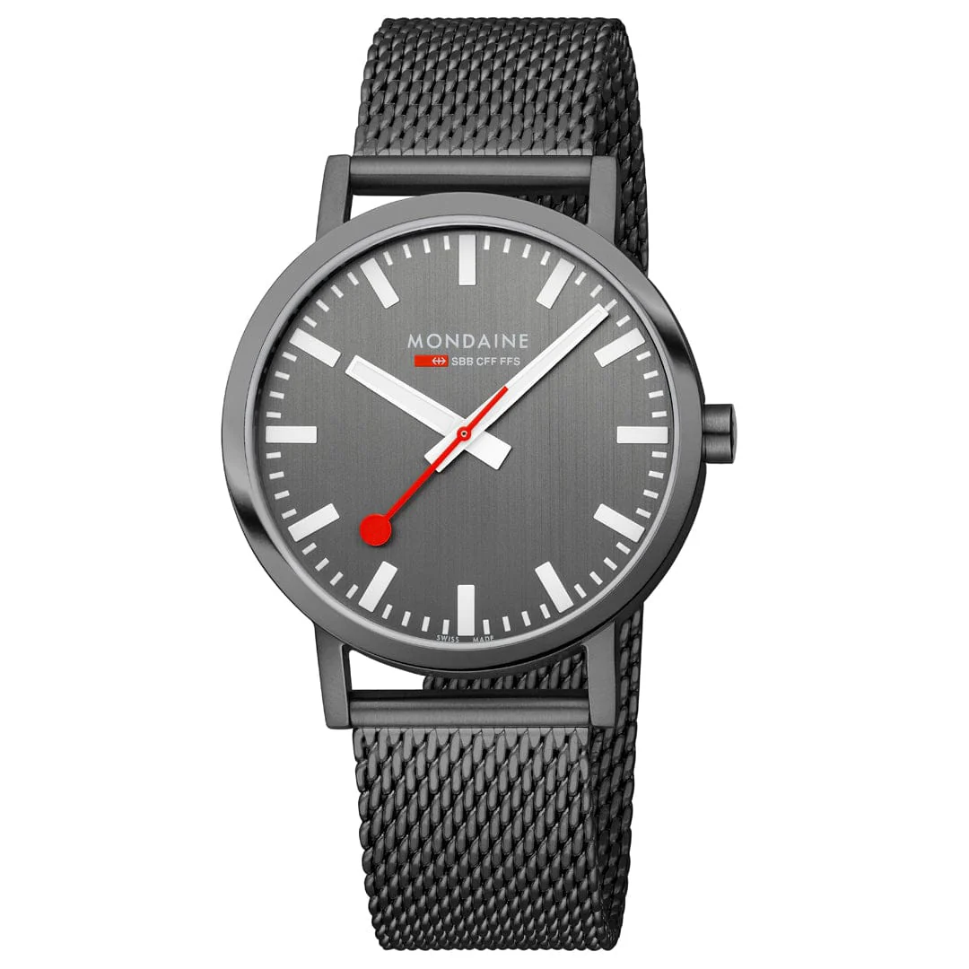 Classic, Brushed Steel, 40 mm, Anthracite Stainless Steel Watch - Image 6