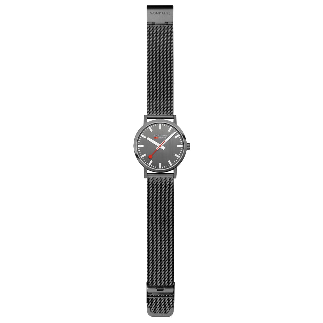 Classic, Brushed Steel, 40 mm, Anthracite Stainless Steel Watch - Image 7