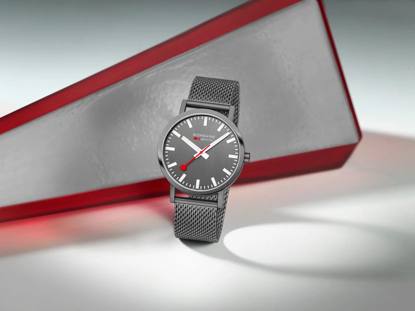 Classic, Brushed Steel, 40 mm, Anthracite Stainless Steel Watch - Image 8