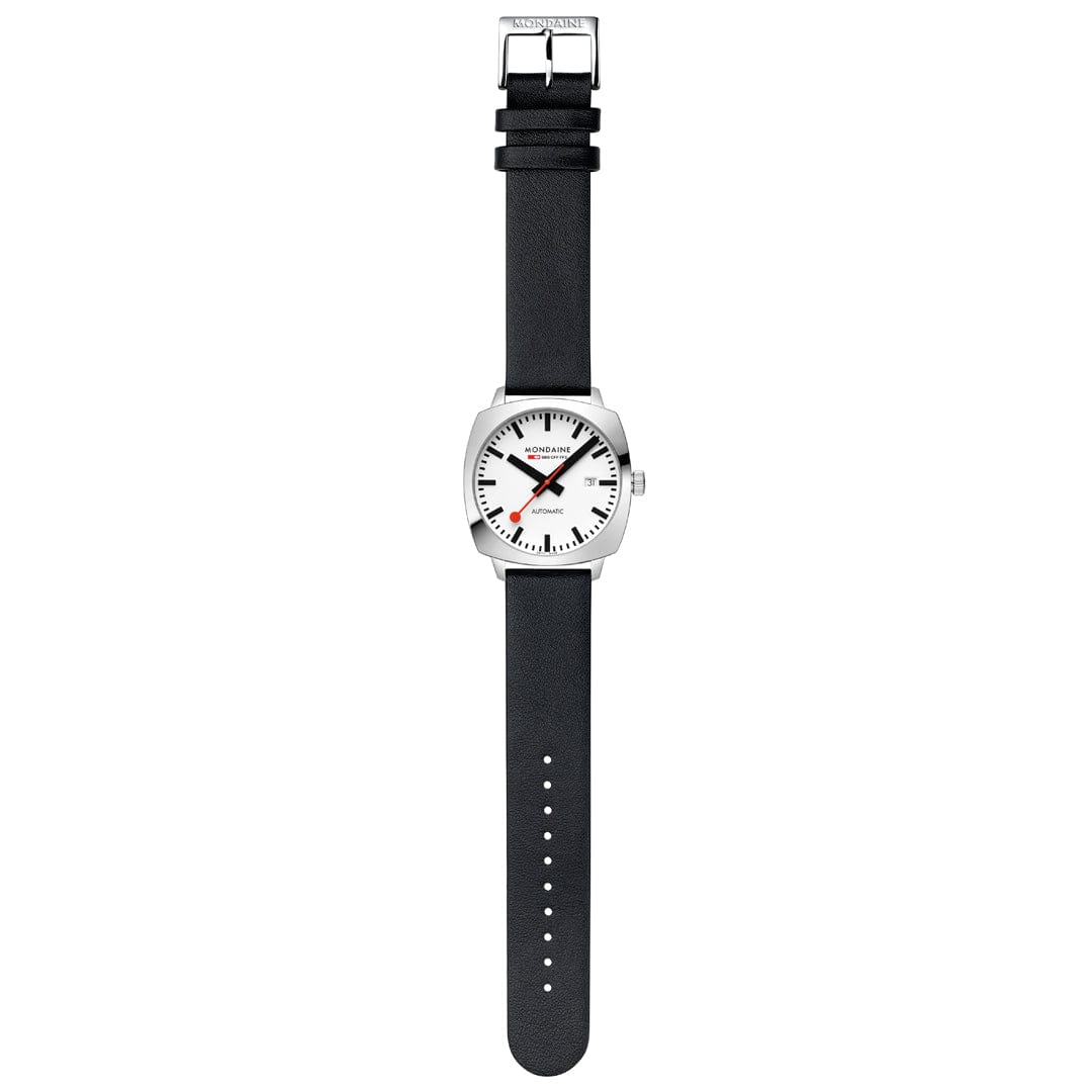 Cushion Automatic, 39 mm, Black Vegan Leather - Image 10