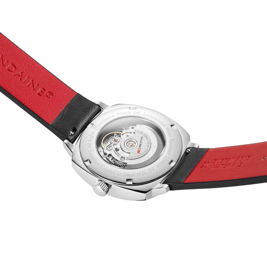 Cushion Automatic, 39 mm, Black Vegan Leather - Image 4