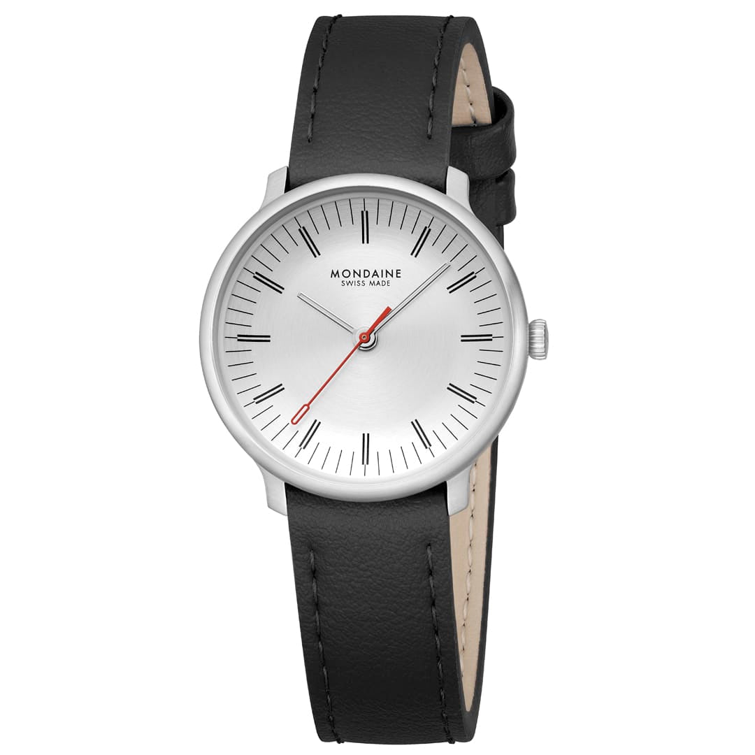 Doppio, Brushed Steel, 33 mm, Black Vegan Grape Leather - Image 5