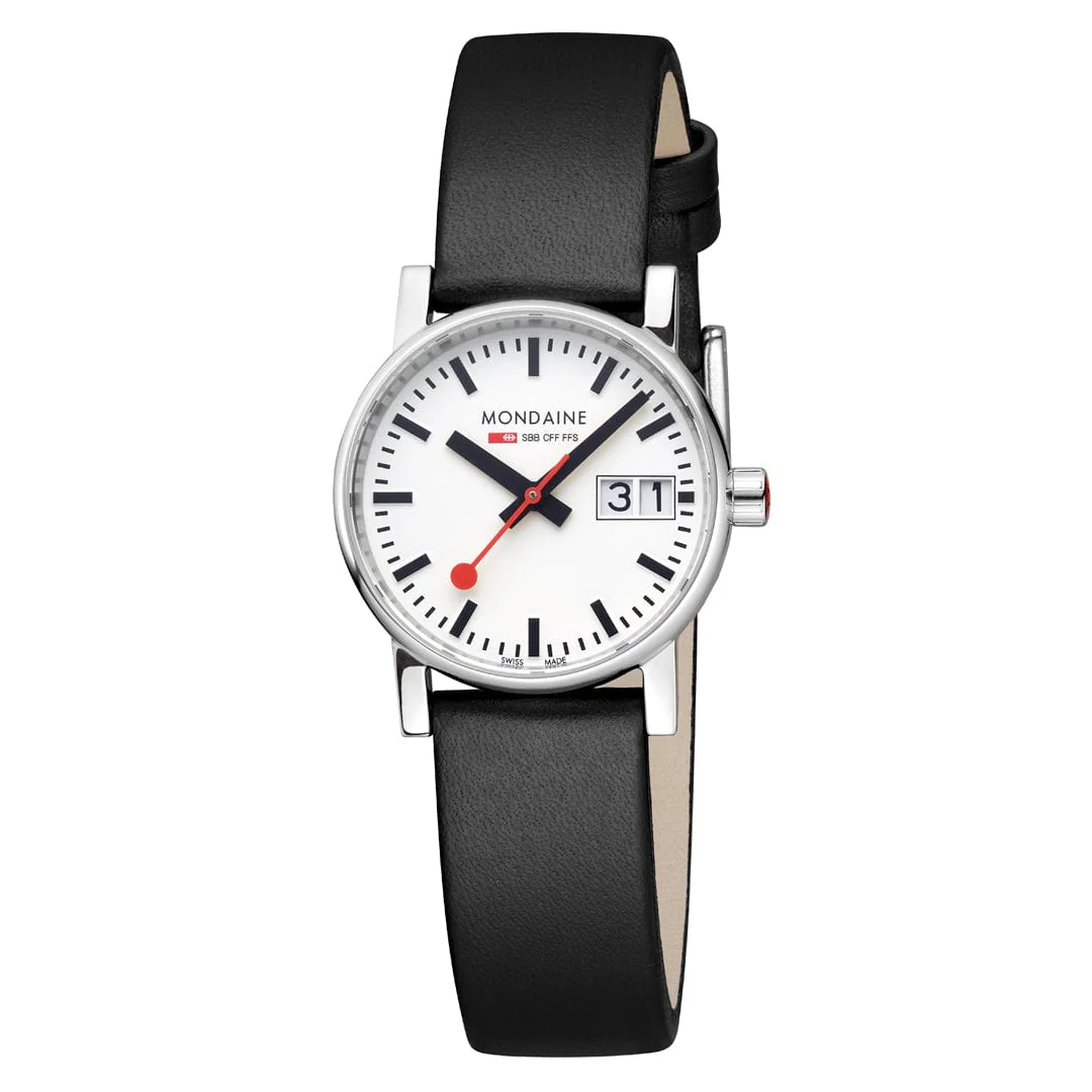 EVO2, Polished Steel, 30 mm, Black Vegan Grape Leather - Image 9