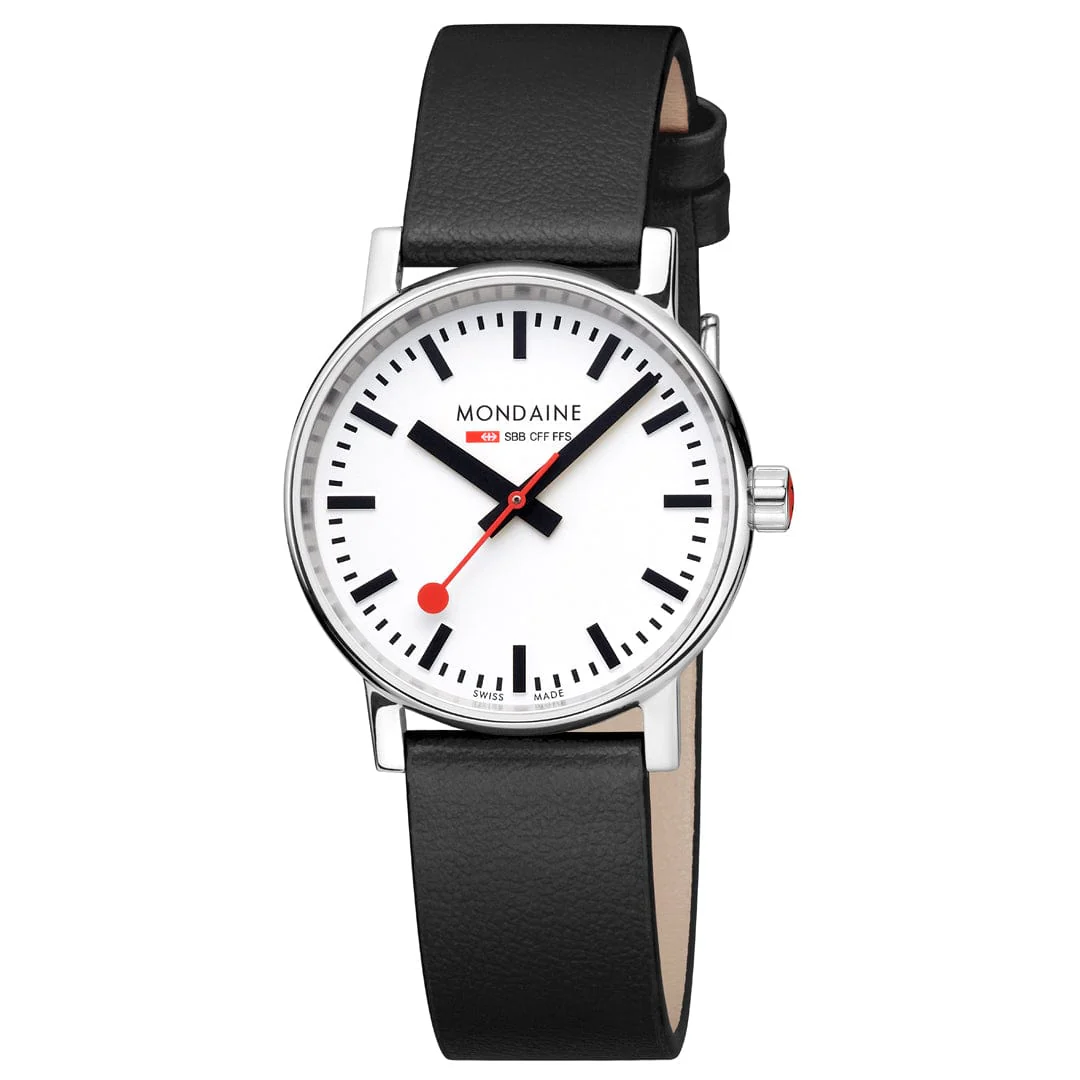 EVO2, Polished Steel, 35 mm, Black Vegan Grape Leather - Image 10