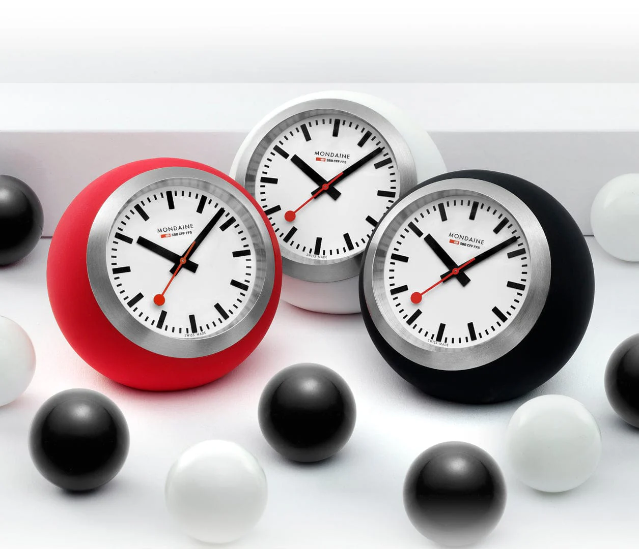 Globe Clock, 60 mm, Black - Image 7