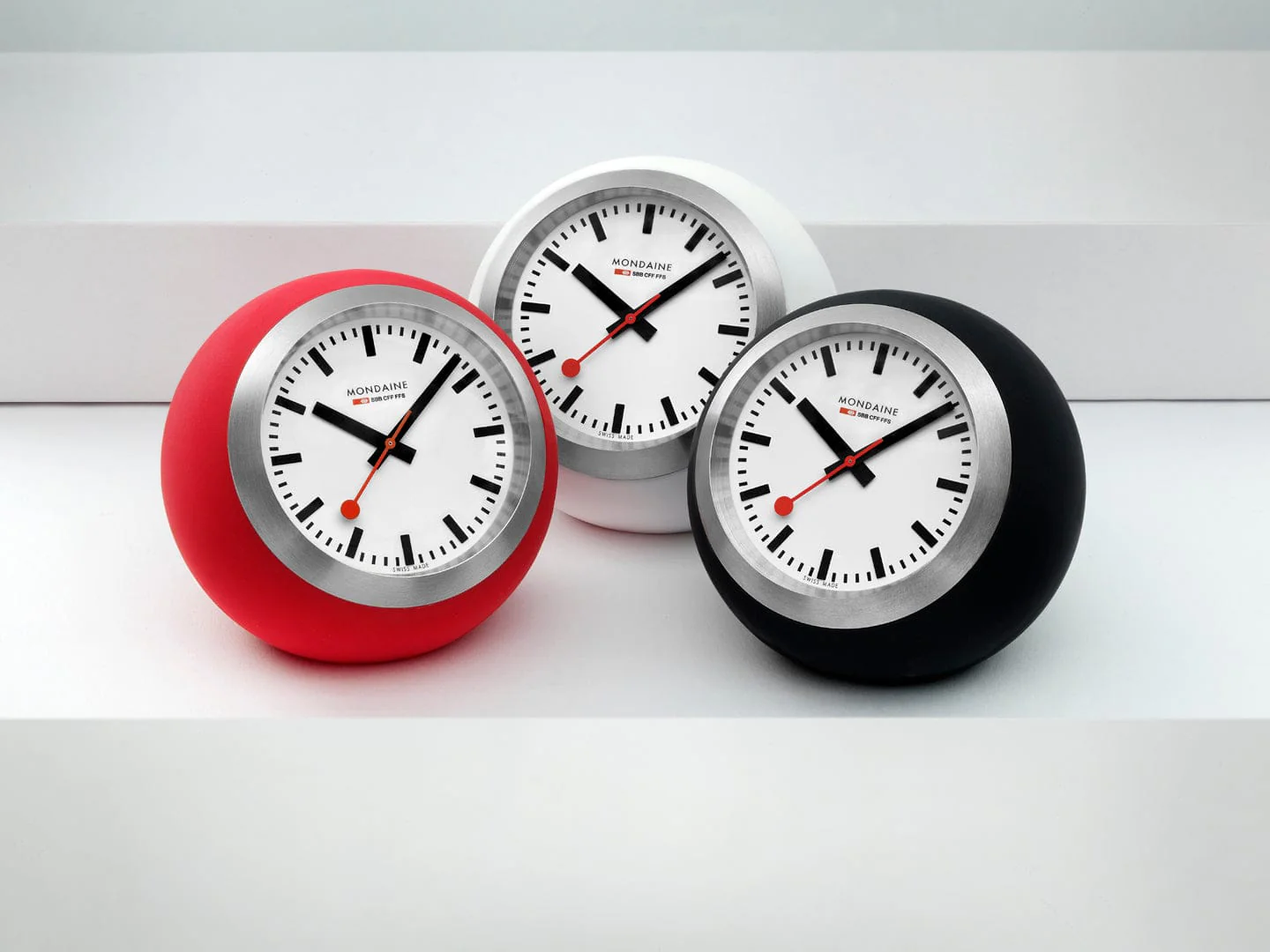 Globe Clock, 60 mm, White - Image 6