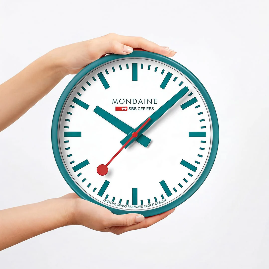 Wall Clock, 25 cm, Transformative Teal, Limited Edition - Image 5