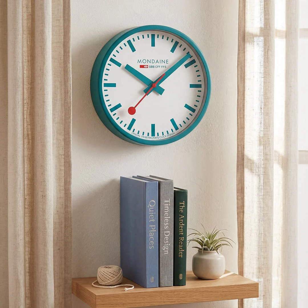 Wall Clock, 25 cm, Transformative Teal, Limited Edition - Image 6